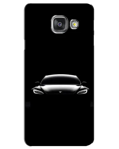 Чехол для Samsung Galaxy A3 2016 (A3100, A310F) с картинкой «Фары Tesla Night»