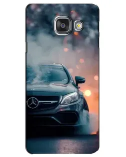 Чехол для Samsung Galaxy A3 2016 (A3100, A310F) с картинкой «Mercedes — ночной город»