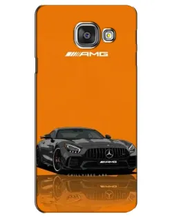 Чехол для Samsung Galaxy A3 2016 (A3100, A310F) с картинкой «Оранжевый Mercedes AMG»