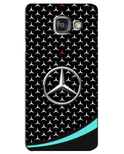 Чехол для Samsung Galaxy A3 2016 (A3100, A310F) с картинкой «Mercedes — бирюзовый акцент»