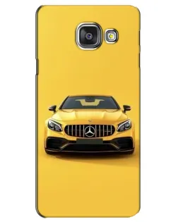Чехол для Samsung Galaxy A3 2016 (A3100, A310F) с картинкой «Желтый Mercedes GT»