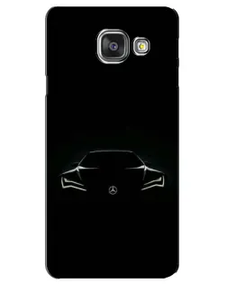 Чохол для Samsung Galaxy A3 2016 (A3100, A310F) з картинкою «Mercedes — силует авто»