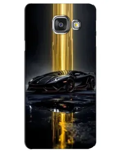 Чехол для Samsung Galaxy A3 2016 (A3100, A310F) с картинкой «Ночной Lamborghini драйв»