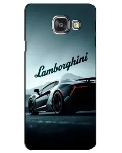 Чехол для Samsung Galaxy A3 2016 (A3100, A310F) с картинкой «Классическая надпись Lamborghini»