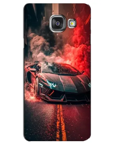 Чехол для Samsung Galaxy A3 2016 (A3100, A310F) с картинкой «Lamborghini красный дым» Чехол для Samsung Galaxy A3 2016 (A3100, A310F) с картинкой «Lamborghini красный дым»