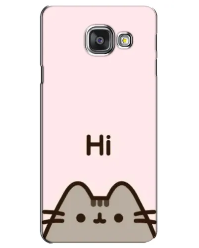 Чехол для Samsung Galaxy A3 2016 (A3100, A310F) с картинкой «Пушин говорит Hi»