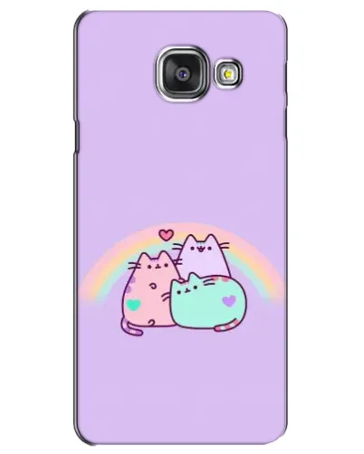 Чехол для Samsung Galaxy A3 2016 (A3100, A310F) с картинкой «Радужные Пушины»