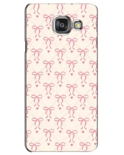 Чехол для Samsung Galaxy A3 2016 (A3100, A310F) с картинкой «Розовые бантики Coquette»