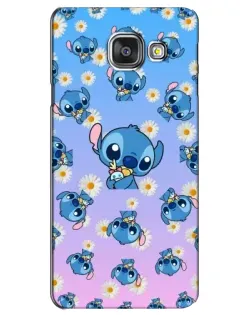 Чехол для Samsung Galaxy A3 2016 (A3100, A310F) с картинкой «Паттерн со Стичем»
