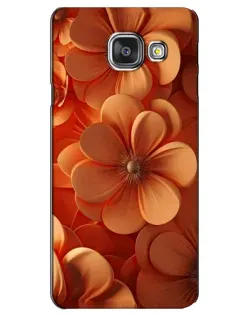 Чехол для Samsung Galaxy A3 2016 (A3100, A310F) с картинкой «Оранжевый макро цветок»