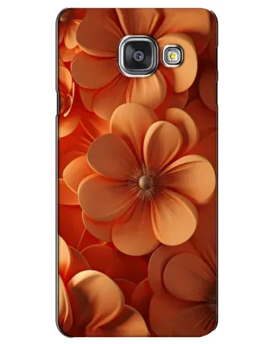 Чехол для Samsung Galaxy A3 2016 (A3100, A310F) с картинкой «Оранжевый макро цветок»