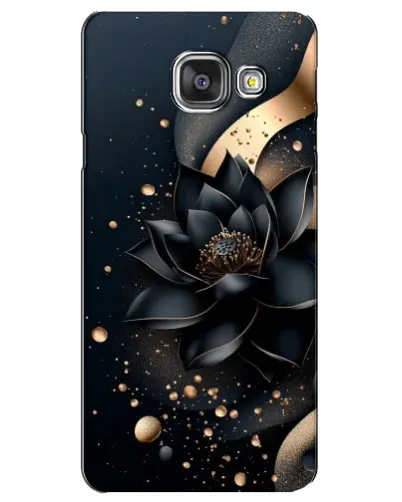 Чехол для Samsung Galaxy A3 2016 (A3100, A310F) с картинкой «Черный лотос»