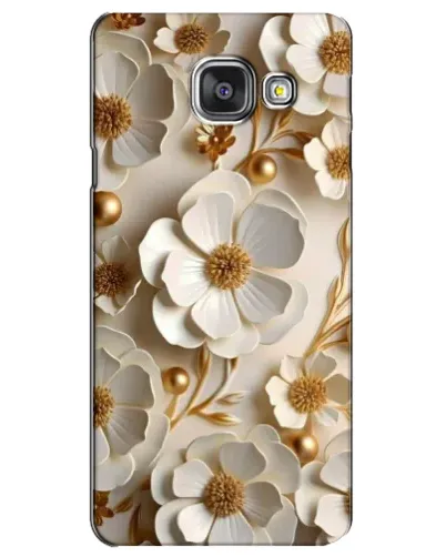 Чехол для Samsung Galaxy A3 2016 (A3100, A310F) с картинкой «Белие бумажние  цвети»