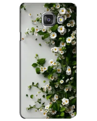 Чехол для Samsung Galaxy A3 2016 (A3100, A310F) с картинкой «Ветка мелких белых цветов»