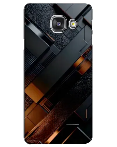 Чехол для Samsung Galaxy A3 2016 (A3100, A310F) с картинкой «Черные геометрические блоки» Чехол для Samsung Galaxy A3 2016 (A3100, A310F) с картинкой «Черные геометрические блоки»