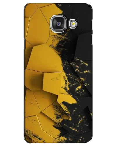 Чехол для Samsung Galaxy A3 2016 (A3100, A310F) с картинкой «Золотые осколки геометрии» Чехол для Samsung Galaxy A3 2016 (A3100, A310F) с картинкой «Золотые осколки геометрии»