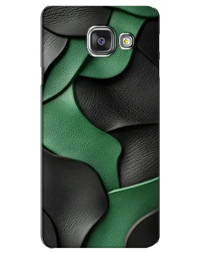 Чехол для Samsung Galaxy A3 2016 (A3100, A310F) с картинкой «Зеленые кожаные волны» Чехол для Samsung Galaxy A3 2016 (A3100, A310F) с картинкой «Зеленые кожаные волны»