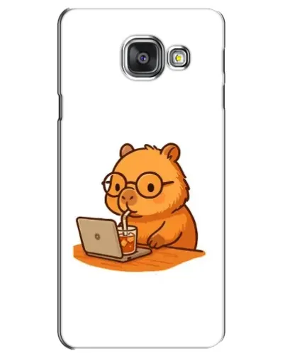 Чехол для Samsung Galaxy A3 2016 (A3100, A310F) с картинкой «Капибара с ноутбуком» Чехол для Samsung Galaxy A3 2016 (A3100, A310F) с картинкой «Капибара с ноутбуком»