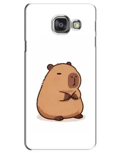 Чехол для Samsung Galaxy A3 2016 (A3100, A310F) с картинкой «Толстенькая капибара»