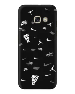 Чохол для Samsung Galaxy A3 2017 (A320, A320F) з картинкою «Nike Black Pattern»