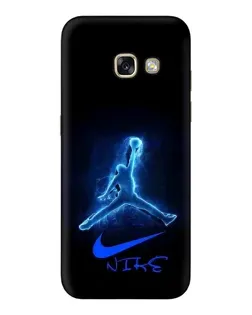 Чохол для Samsung Galaxy A3 2017 (A320, A320F) з картинкою «Jordan Neon Blue»