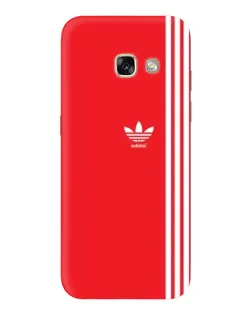 Чехол для Samsung Galaxy A3 2017 (A320, A320F) с картинкой «Красный минимализм Adidas»