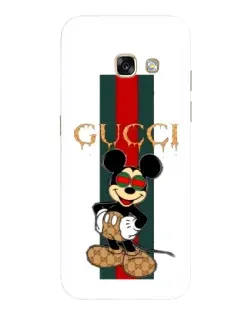 Чехол для Samsung Galaxy A3 2017 (A320, A320F) с картинкой «Микки Маус Gucci — полосы»