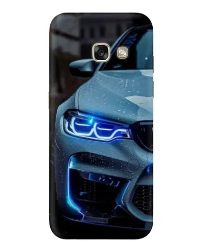 Чехол для Samsung Galaxy A3 2017 (A320, A320F) с картинкой «Взгляд BMW с синими фарами»