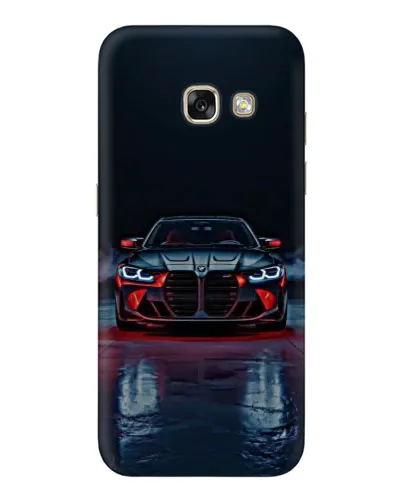 Чехол для Samsung Galaxy A3 2017 (A320, A320F) с картинкой «BMW на мокрой дороге»