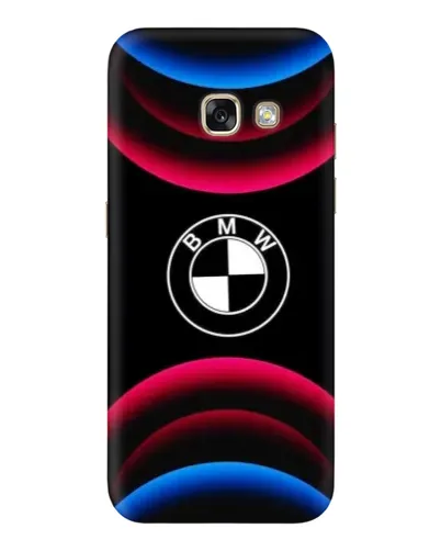Чехол для Samsung Galaxy A3 2017 (A320, A320F) с картинкой «Логотип BMW и неоновые дуги»
