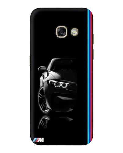 Чехол для Samsung Galaxy A3 2017 (A320, A320F) с картинкой «Силуэт BMW в темноте»