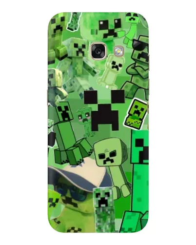 Чохол для Samsung Galaxy A3 2017 (A320, A320F) з картинкою «Кріпери Minecraft»