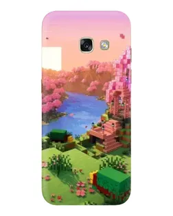 Чохол для Samsung Galaxy A3 2017 (A320, A320F) з картинкою «Рожеве дерево Minecraft»