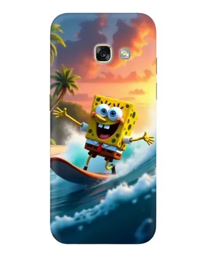 Чехол для Samsung Galaxy A3 2017 (A320, A320F) с картинкой «Губка Боб серфингист»