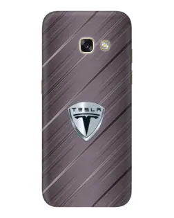 Чохол для Samsung Galaxy A3 2017 (A320, A320F) з картинкою «Металева текстура Tesla»