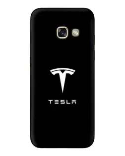 Чохол для Samsung Galaxy A3 2017 (A320, A320F) з картинкою «Tesla White Logo»