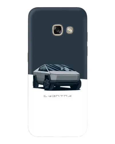 Чохол для Samsung Galaxy A3 2017 (A320, A320F) з картинкою «Сріблястий Cybertruck Tesla»