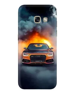 Чохол для Samsung Galaxy A3 2017 (A320, A320F) з картинкою «Audi у вогняному диму»