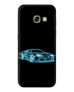 Чохол для Samsung Galaxy A3 2017 (A320, A320F) з картинкою «Неоновий контур Lamborghini»