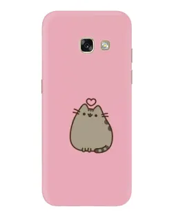 Чохол для Samsung Galaxy A3 2017 (A320, A320F) з картинкою «Pusheen серце»