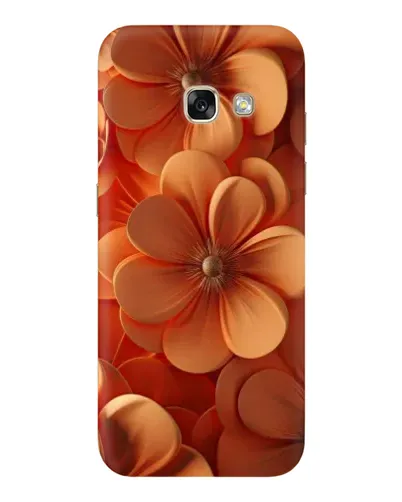 Чохол для Samsung Galaxy A3 2017 (A320, A320F) з картинкою «Помаранчева макро квітка»