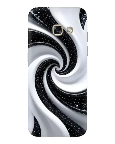 Чохол для Samsung Galaxy A3 2017 (A320, A320F) з картинкою «Чорно-біла спіраль»