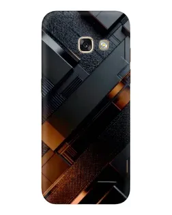 Чохол для Samsung Galaxy A3 2017 (A320, A320F) з картинкою «Чорні геометричні блоки»