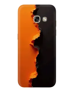 Чохол для Samsung Galaxy A3 2017 (A320, A320F) з картинкою «Помаранчевий розлом»