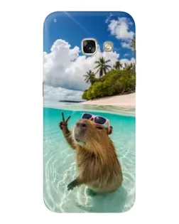 Чохол для Samsung Galaxy A3 2017 (A320, A320F) з картинкою «Капібара на морі» Чохол для Samsung Galaxy A3 2017 (A320, A320F) з картинкою «Капібара на морі»