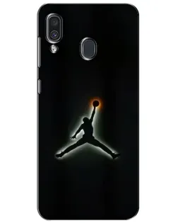 Чехол для Samsung Galaxy A30 2019 (A305F) с картинкой «Jordan Gradient Logo»