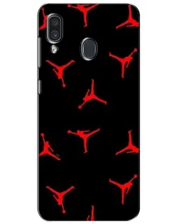 Чехол для Samsung Galaxy A30 2019 (A305F) с картинкой «Jordan Red Pattern»