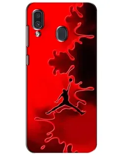 Чехол для Samsung Galaxy A30 2019 (A305F) с картинкой «Jordan Red Smoke»