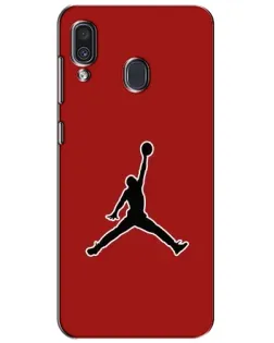Чехол для Samsung Galaxy A30 2019 (A305F) с картинкой «Jordan Red Back»