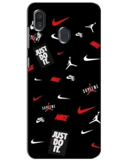 Чехол для Samsung Galaxy A30 2019 (A305F) с картинкой «Nike Mix Pattern»